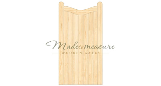buy online made to measure single swan neck top inverted wooden gates