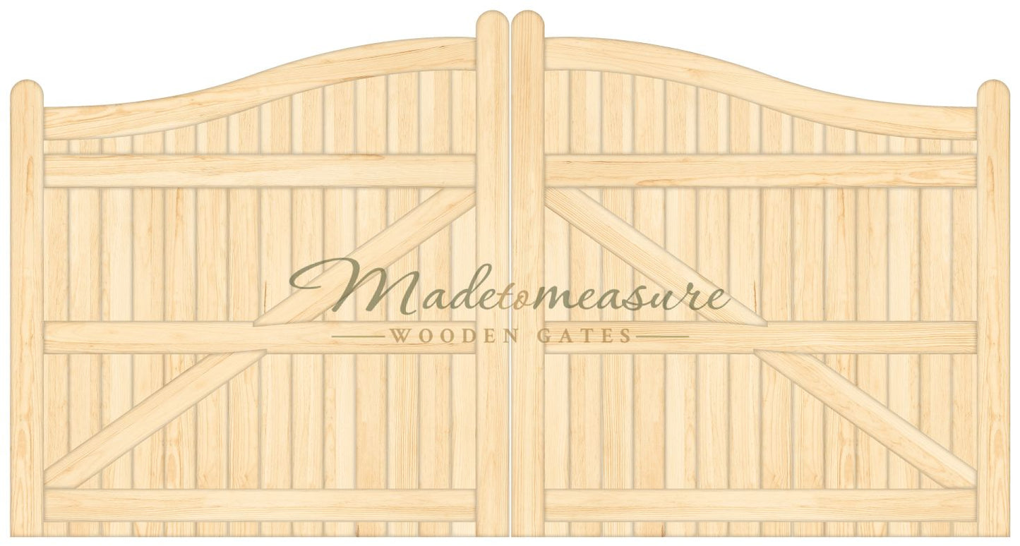 Double Swan Top Made to Measure Wooden Gate