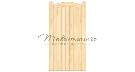 order online made to measure single bow top wooden gates