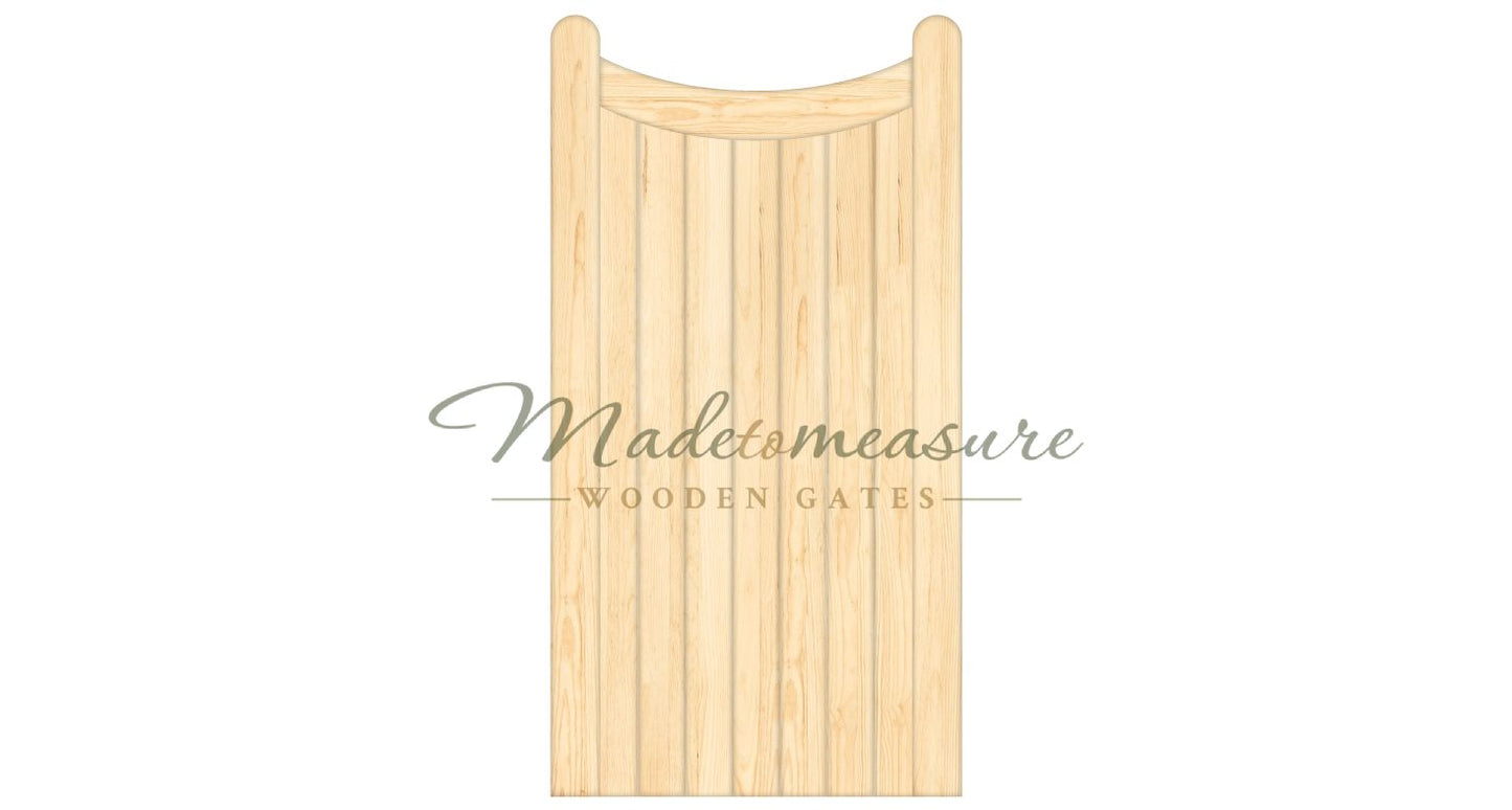 buy online made to measure single bow top inverted wooden gates