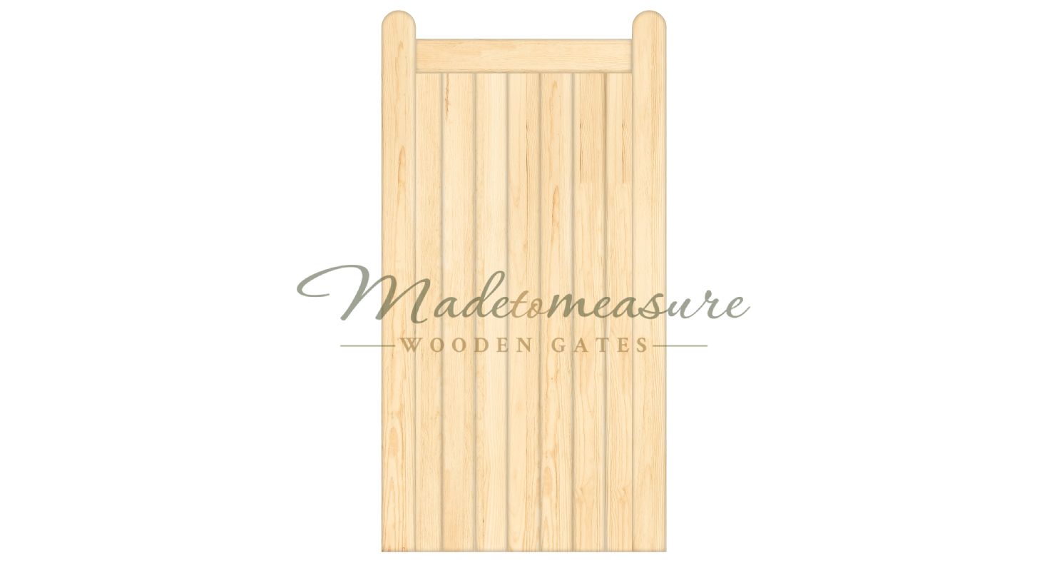 buy online made to measure single flat top wooden gates