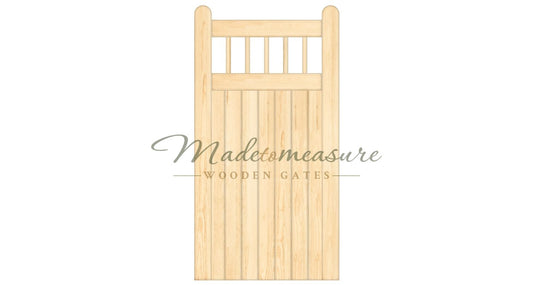 buy online made to measure single flat top wooden gates