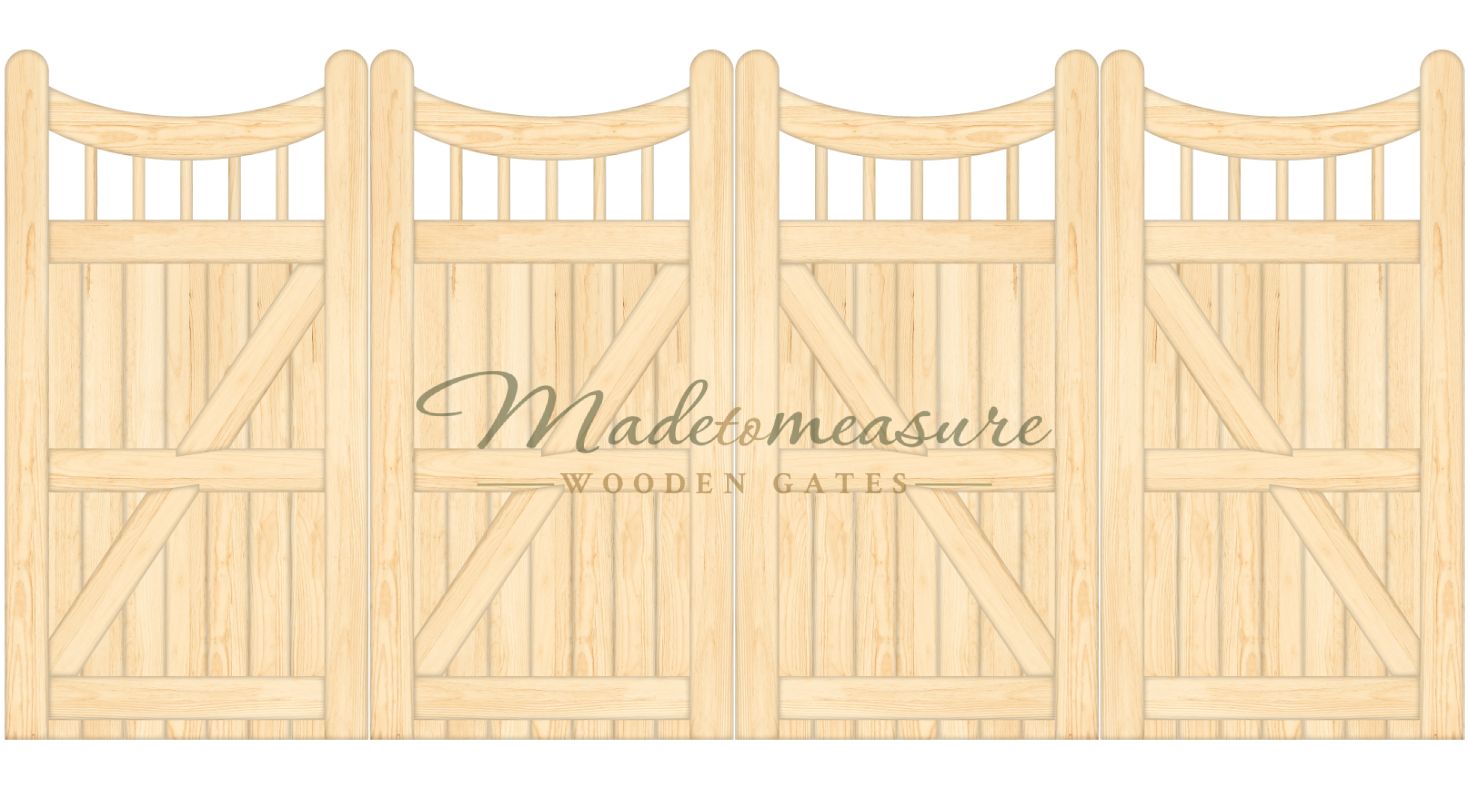 Bifold wooden gates best sale