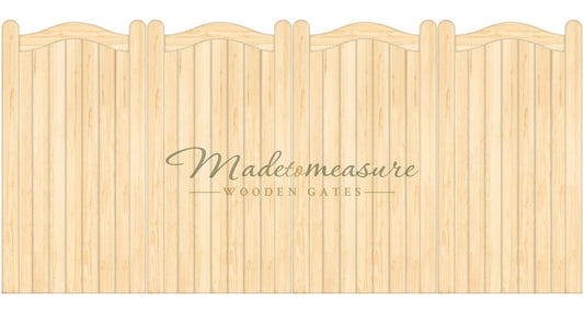 order online made to measure trifold double swan top wooden gates