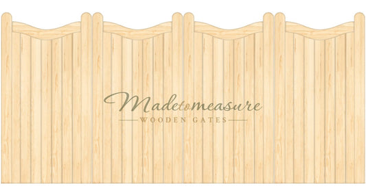 buy online made to measure trifold double swan neck wooden gates