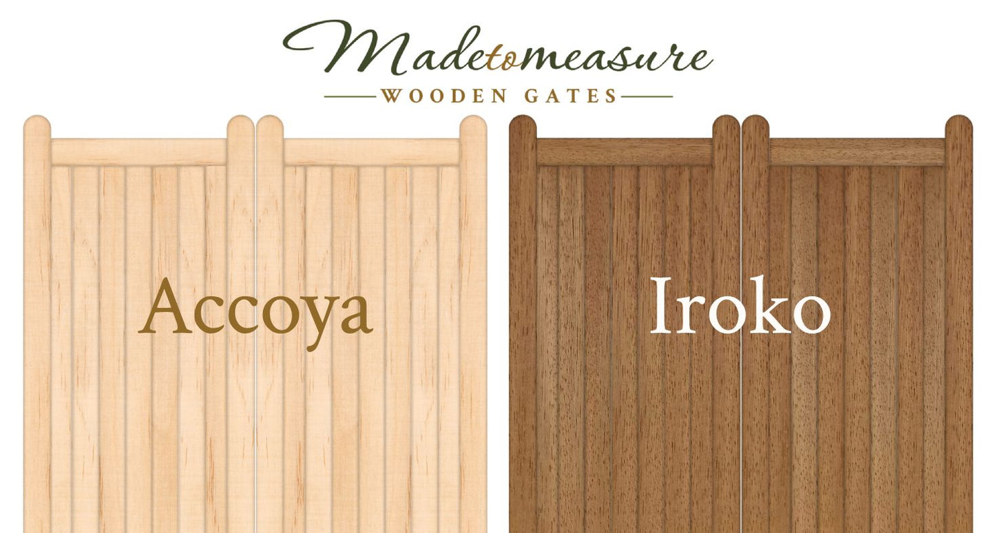 order online made to measure trifold double swan top wooden gates